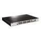 D-Link xStack DES-3200-28P - Switch - gestito - 24 x 10/100 (PoE) + 2 x SFP + 2 x combo Gigabit SFP - montabile su rack - PoE