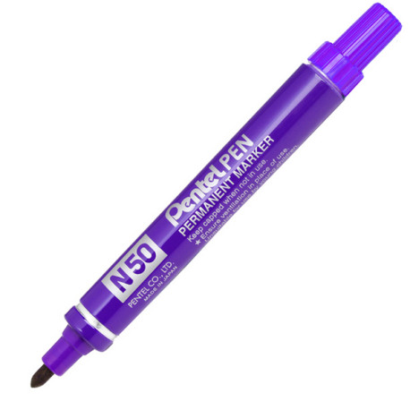 Marcatore permanente N50 - punta tonda - viola - Pentel