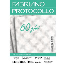 Fabriano CARTA PROTOCOLLO A4 60g 200ff - RIG 5 MM