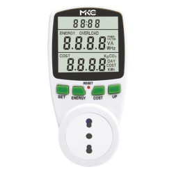 Misuratore di potenza e consumi Power Easy con display LCD - MKC