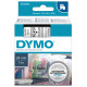 Nastro D1 537100 - 24 mm x 7 mt - nero/trasparente - Dymo