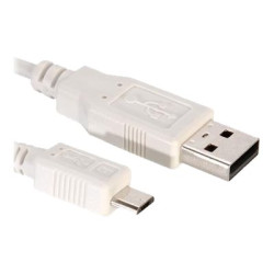 Nilox - Cavo USB - Micro-USB Tipo B (M) a USB (M) - USB 2.0 - 1.8 m - bianco