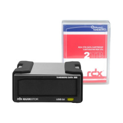 Overland Tandberg RDX QuikStor - Unità disco - cartuccia RDX - SuperSpeed USB 3.0 - esterno - con cartuccia da 2 TB