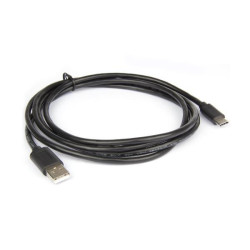 Hamlet XCU2A-UC-MM18 Cavo da USB-C a USB A 2.0 MM 180 cm Nero