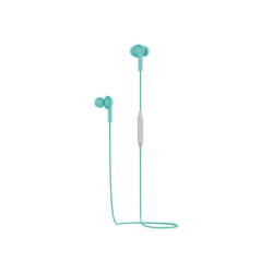 Pantone - Auricolari con microfono - in-ear - Bluetooth - senza fili, cablato - jack 3,5 mm - ciano