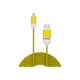 Pantone - Cavo Lightning - USB maschio a Lightning maschio - 1.5 m - giallo - per Apple iPad/iPhone/iPod (Lightning)