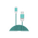 Pantone - Cavo USB - Micro-USB Tipo B (M) a USB (M) - 2.4 A - 1.5 m - blu chiaro