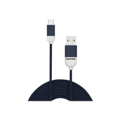 Pantone - Cavo USB - Micro-USB Tipo B (M) a USB (M) - 2.4 A - 1.5 m - blu marino