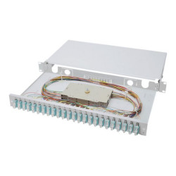 DIGITUS DN-96322/3 - Contenitore giunti per fibra ottica - SC Duplex MM X 24 - grigio, RAL 7035 - 1U - 19"