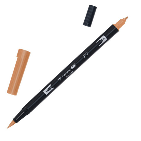 Pennarello Dual Brush N977 - saddle brown - Tombow