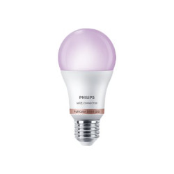 Philips - Lampadina LED - forma: A60 - satinata finitura - E27 - 8 W (equivalente 60 W) - classe F - full color and warm to coo