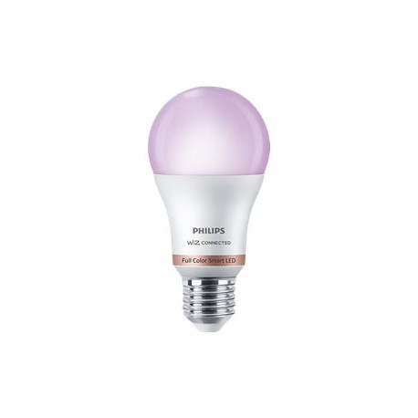 Philips - Lampadina LED - forma: A60 - satinata finitura - E27 - 8 W (equivalente 60 W) - classe F - full color and warm to coo