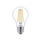 Philips - Lampadina LED - forma: A60 - trasparente finitura - E27 - 8.5 W (equivalente 75 W) - classe E - luce bianca calda - 2