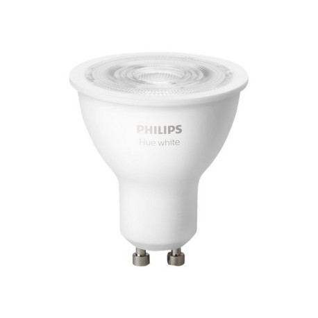 Philips Hue White - Lampadina a spot a LED - GU10 - 5.2 W (equivalente 57 W) - classe F - Luce bianca morbida - 2700 K