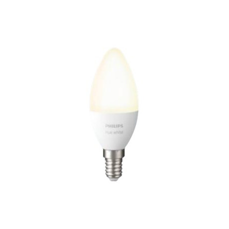 Philips Hue White - Lampadina LED - E14 - 5.5 W - classe A+ - luce bianca calda - 2700 K - bianco