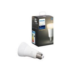 Philips Hue White - Lampadina LED - forma: A60 - E27 - 9 W (equivalente 60 W) - classe F - luce bianca calda - 2700 K - bianco