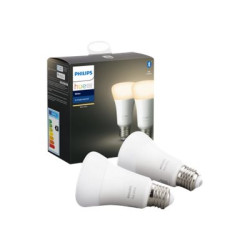 Philips Hue White - Lampadina LED - forma: A60 - E27 - 9 W (equivalente 60 W) - classe F - luce bianca calda - 2700 K - bianco 