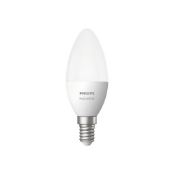 Philips Hue White - Lampadina LED - forma: candela - E14 - 5.5 W (equivalente 40 W) - classe F - luce bianca leggermente calda 