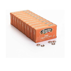 Leone Dell'Era Puntine a 3 punte in acciaio temprato nichelato Confezione da 10 scatole x100 puntine ciascuna