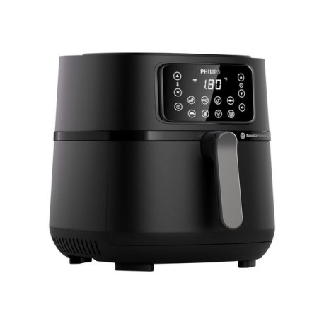 Philips Series 5000 HD9285 XXL Connected - Friggitrice ad aria calda - 7.2 litri - 2000 W - argento scuro/nero