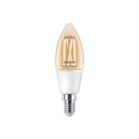 Philips Smart - Lampadina con filamento LED - forma: C35 - trasparente finitura - E14 - 4.9 W (equivalente 40 W) - classe F - b