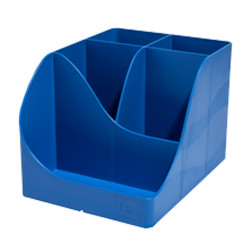 Portapenne Pen Wave Bee Blue - 15,5 x 11,9 x 10,9 cm - blu navy - Exacompta