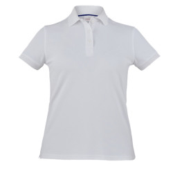 Polo Susan - da donna - manica corta - taglia L - bianco - Giblor's