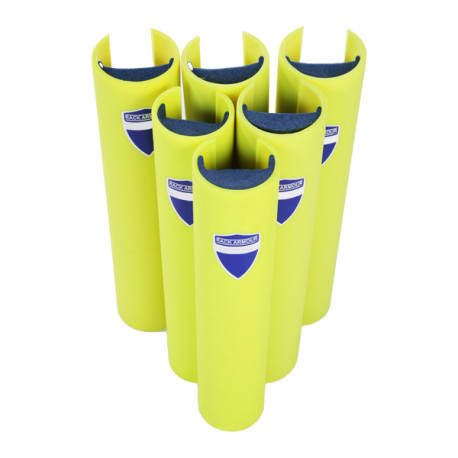 Protezione per scaffalature - per montanti larghi 101-110 mm - H 60 cm - giallo fluo - Rack Armour