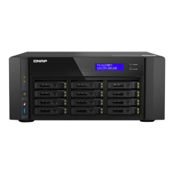 QNAP TS-h1290FX - Server NAS - 12 alloggiamenti - RAM 256 GB - 25 Gigabit Ethernet / 2.5 Gigabit Ethernet - iSCSI supporto