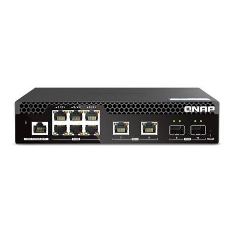 QNAP Web Managed Series - Switch - mezza larghezza, Layer 2 - gestito - montabile su rack