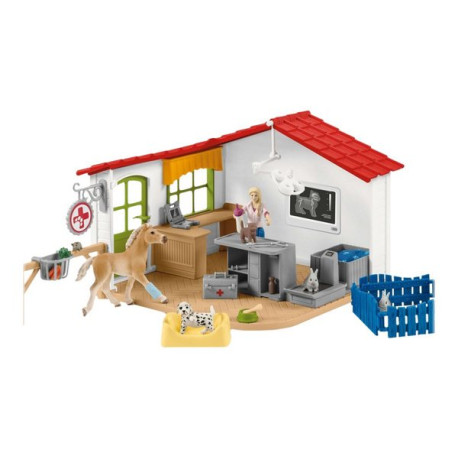 Schleich Farm World - Studio veterinario con Animali da Compagnia