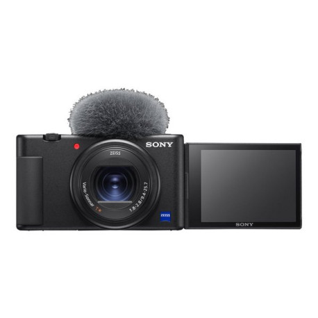 Sony ZV-1 - Fotocamera digitale - compatta - 20.1 MP - 4K / 30 fps - 2.7zoom ottico x - ZEISS - Wi-Fi - nero