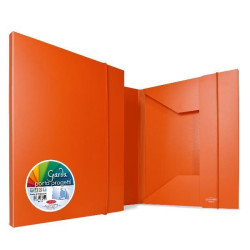 Plastibor GARDA 40 Cartelletta a 3 Lembi con elastico Arancione