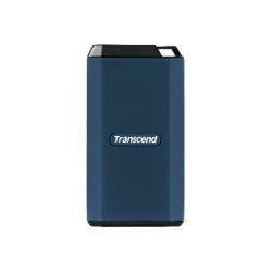 Transcend ESD410C - SSD - crittografato - 4 TB - esterno (portatile) - USB (USB-C connettore) - 256 bit AES - blu scuro