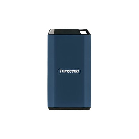 Transcend ESD410C - SSD - crittografato - 4 TB - esterno (portatile) - USB (USB-C connettore) - 256 bit AES - blu scuro