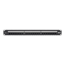 Tripp Lite Cat6 24-Port Patch Panel - PoE+ Compliant, 110/Krone, 568A/B, RJ45 Ethernet, 1U Rack-Mount, TAA - Pannello cablaggio