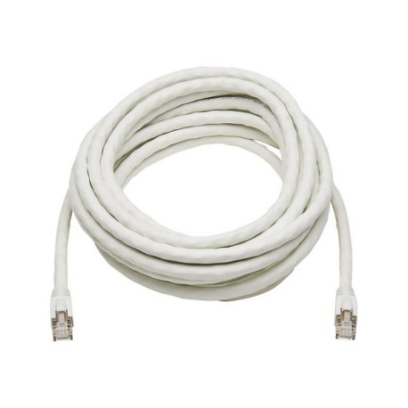 Tripp Lite Cat8 25G/40G-Certified Snagless S/FTP Ethernet Cable (RJ45 M/M), PoE, White, 20 ft. - Cavo patch - RJ-45 (M) a RJ-45