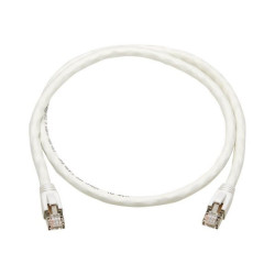 Tripp Lite Cat8 25G/40G-Certified Snagless S/FTP Ethernet Cable (RJ45 M/M), PoE, White, 3 ft. - Cavo patch - RJ-45 (M) a RJ-45 