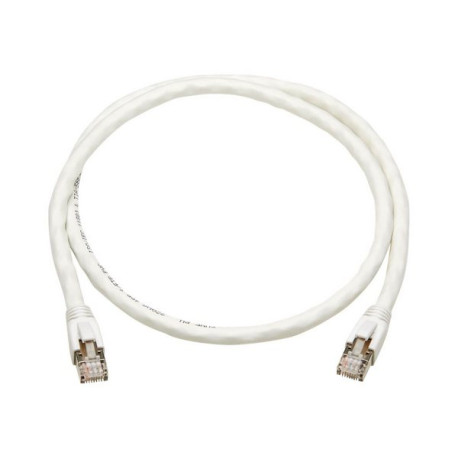 Tripp Lite Cat8 25G/40G-Certified Snagless S/FTP Ethernet Cable (RJ45 M/M), PoE, White, 3 ft. - Cavo patch - RJ-45 (M) a RJ-45 