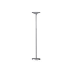 Unilux Essential Varialux - Piantana torchiere - LED - 22 W - classe A+ - 3000 K - grigio metallo