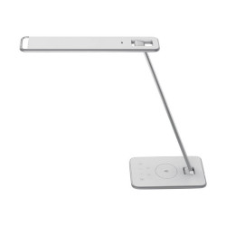 Unilux Jazz - Lampada da tavolo - LED - 11 W - classe D - 3000/4000/5000 K - bianco, grigio metallo