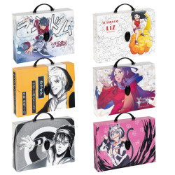 Valigetta Polionda Manga - 27 x 37,5 cm - dorso 8 cm - fantasie assortite - Favorit