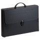 Valigetta polionda Total Black - 28 x 43 cm - dorso rigido 8,5 cm - PPL - nero - Favorit