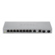 Zyxel XGS1010-12 - V2 - switch - gestito - 8 x 10/100/1000 + 2 x 100/1000/2.5G + 2 x 1 Gigabit / 10 Gigabit SFP+ (uplink) - des