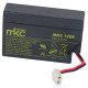 Batteria al piombo ricaricabile 12V 0.8Ah con cavo e connettore MKC MKC1208 491460241