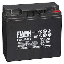 Batteria al piombo ricaricabile 12V 18Ah ciclico term. bandiera d.5.5 FIAMM FGC21803 491460506