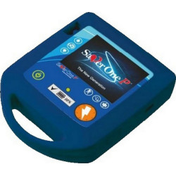 Defibrillatore Manuale Asincrono e Sincrono Saver One P 200J con Stampante termica, LCD e Info, completo di Elettrodi, Batteria