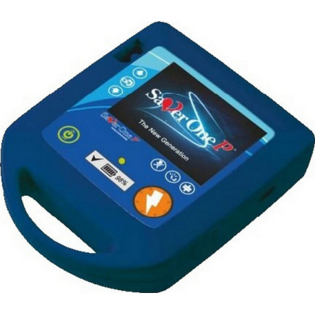 Defibrillatore Manuale Asincrono e Sincrono Saver One P 360J con Stampante termica, LCD e Info, completo di Elettrodi, Batteria