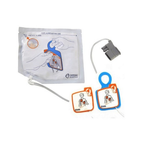 Elettrodi Pediatrici Defibrillatore Cardiac Science Powerheart G5 Piastre Bambino 2 anni XELAED003A