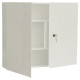 Armadietto Vuoto in metallo colore bianco,  serratura con chiave cm 60 x 50 x 12,5